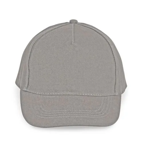 Casquette coton épais – 5 panneaux k-up gris clair 260 g/m² coton taille unique 1 Casquette coton épais - 5 panneaux