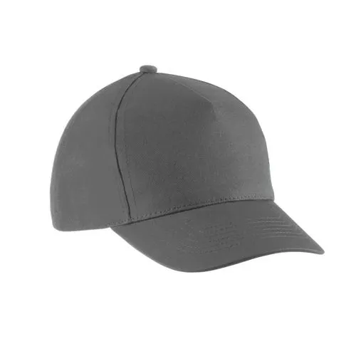 Casquette enfant en coton – 5 panneaux gris foncé 1 Casquette enfant en coton - 5 panneaux