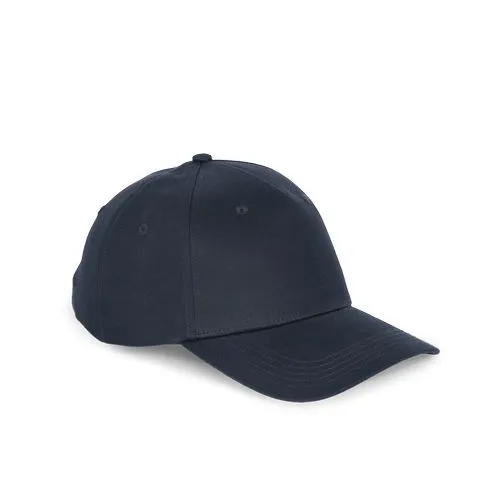 Casquette en coton recyclé – 5 panneaux bleu marine 2 Casquette en coton recyclé - 5 panneaux