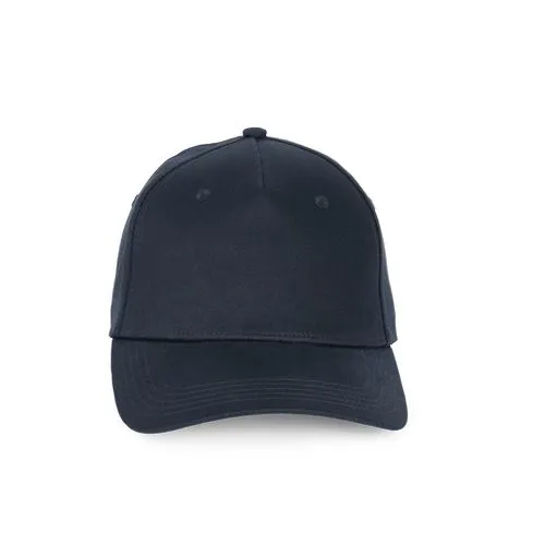 Casquette en coton recyclé – 5 panneaux bleu marine 1 Casquette en coton recyclé - 5 panneaux