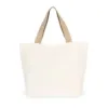 Grand sac shopping recyclé à fond plat jaune chanvre 1 Grand sac shopping recyclé à fond plat