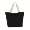 Grand sac shopping recyclé à fond plat lin 1 Grand sac shopping recyclé à fond plat