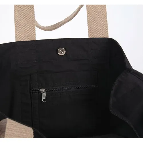 Grand sac shopping à soufflet recyclé