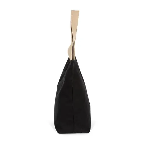 Grand sac shopping recyclé à fond plat lin 2 Grand sac shopping recyclé à fond plat
