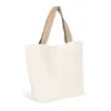Grand sac shopping recyclé à fond plat jaune chanvre 2 Grand sac shopping recyclé à fond plat
