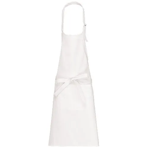Tablier coton lavage haute température blanc 1 Tablier coton lavage haute température