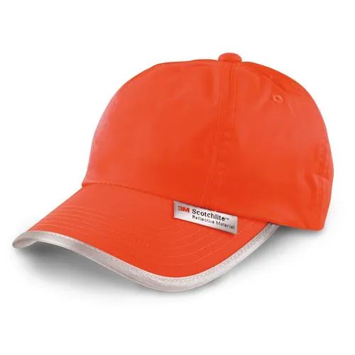 Casquette avec bordures réfléchissantes orange 1 Casquette avec bordures réfléchissantes