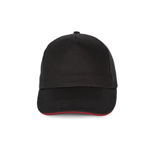 Casquette sandwich contrasté – 5 panneaux k-up rouge 155 g/m² coton taille unique 1 Casquette sandwich contrasté - 5 panneaux