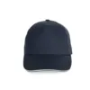 Casquette sandwich contrasté – 5 panneaux k-up blanc 155 g/m² coton taille unique 1 Casquette sandwich contrasté - 5 panneaux