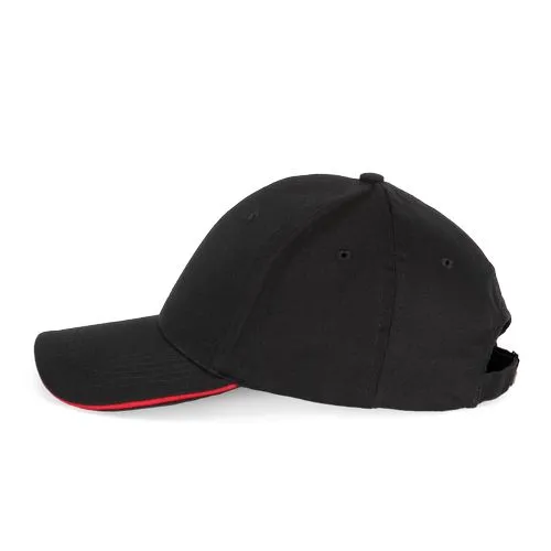 Casquette avec sandwich contrasté - 6 panneaux