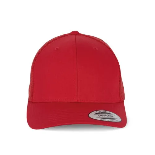 Casquette Trucker modèle rétro – 6 panneaux rouge 1 Casquette Trucker modèle rétro - 6 panneaux