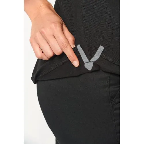 Polo bicolore écoresponsable manches courtes unisexe