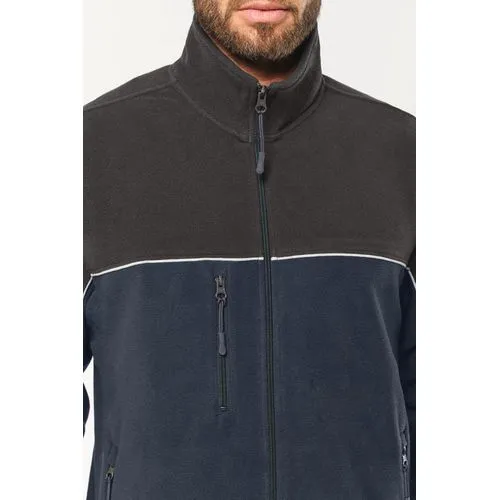 Veste micropolaire bicolore écoresponsable unisexe