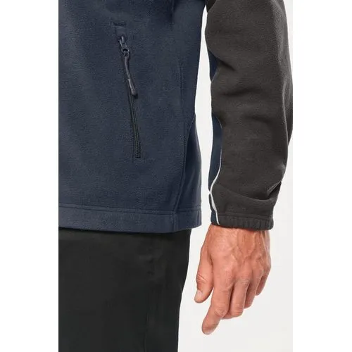 Veste micropolaire bicolore écoresponsable unisexe