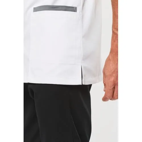 Blouse polycoton avec boutons-pression homme