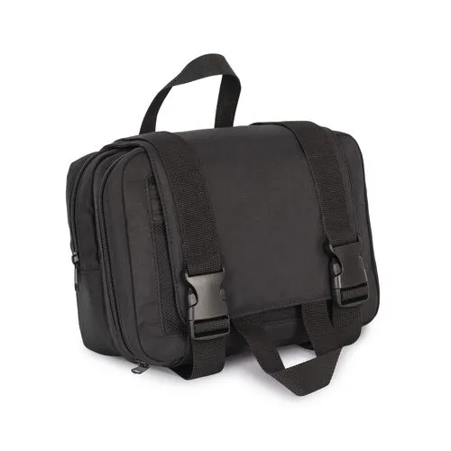 Trousse de toilette recyclée avec double compartiment 1 Trousse de toilette recyclée avec double compartiment