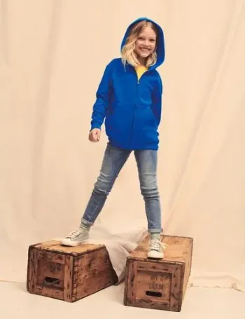 Sweat-shirt enfant zippé capuche Classic (62-045-0) 1 Sweat-shirt enfant zippé capuche Classic (62-045-0)