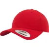 Casquette Snapback classique incurvée rouge 1 Casquette Snapback classique incurvée