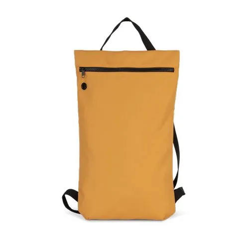 Sac à dos plat recyclé style urbain cumin 1 Sac à dos plat recyclé style urbain