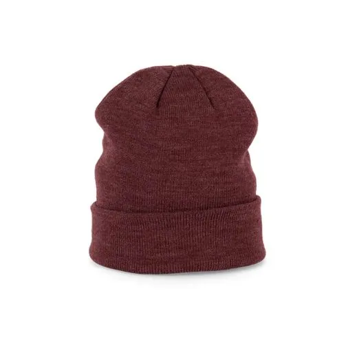 Bonnet tricoté k-up lie de vin chiné 280 g/m² acrylique taille unique 1 Bonnet tricoté