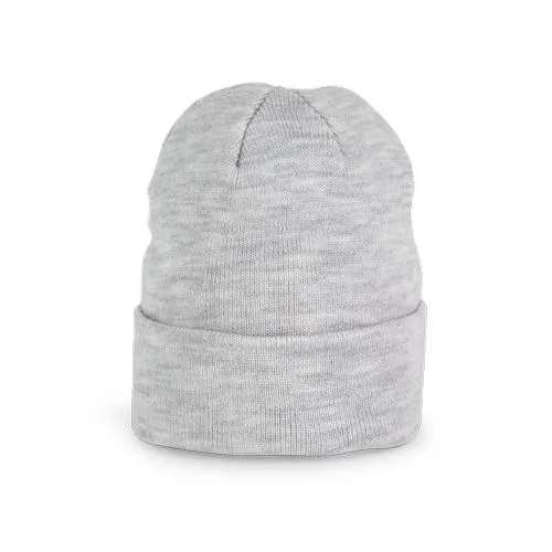 Bonnet tricoté k-up gris cendré chiné 280 g/m² acrylique taille unique 1 Bonnet tricoté