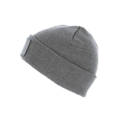 Bonnet recyclé avec patch gris oxford 2 Bonnet recyclé avec patch