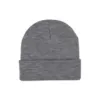 Bonnet recyclé avec revers tricoté gris oxford 1 Bonnet recyclé avec revers tricoté