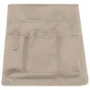 Tablier court de jardinage écoresponsable unisexe beige 1 Tablier court de jardinage écoresponsable unisexe