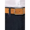 Ceinture cuir  velours homme