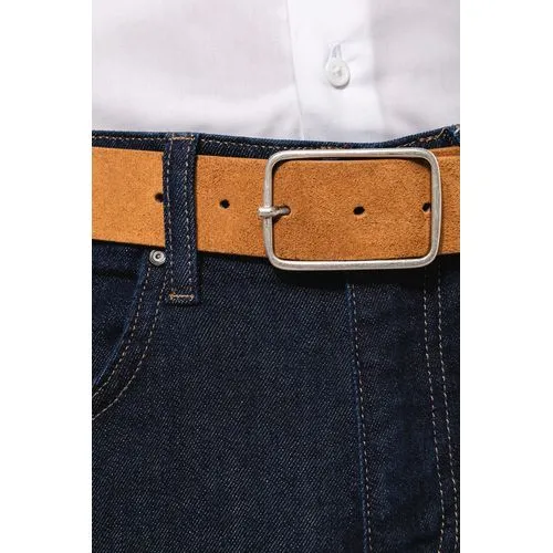 Ceinture cuir  velours homme