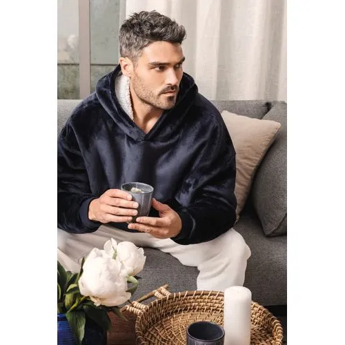 Plaid poncho unisexe