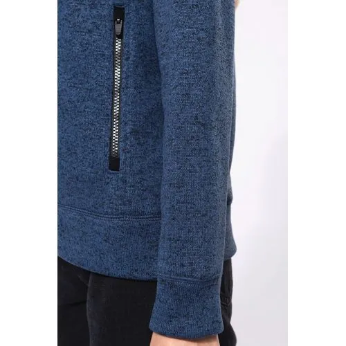 Veste zippée chinée femme