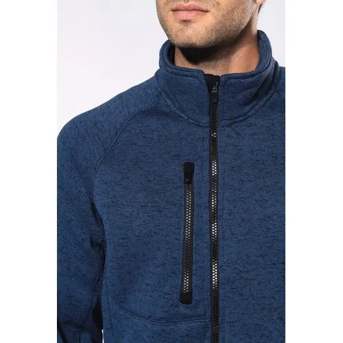 Veste zippée chinée homme