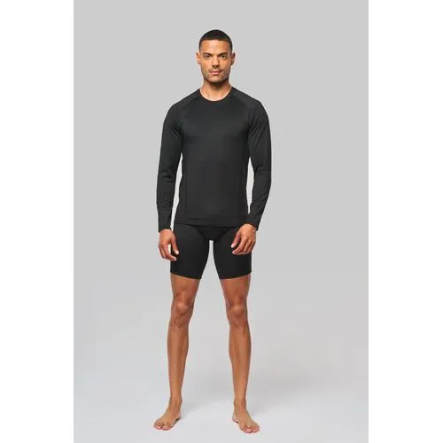 T-shirt double peau sport manches longues unisexe