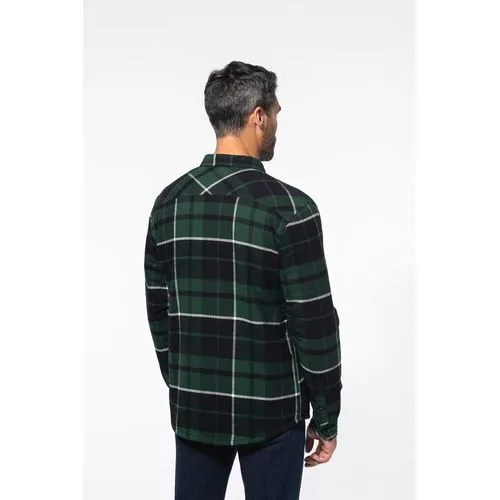 Surchemise à carreaux doublée sherpa homme