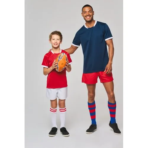 Maillot de rugby manches courtes unisexe