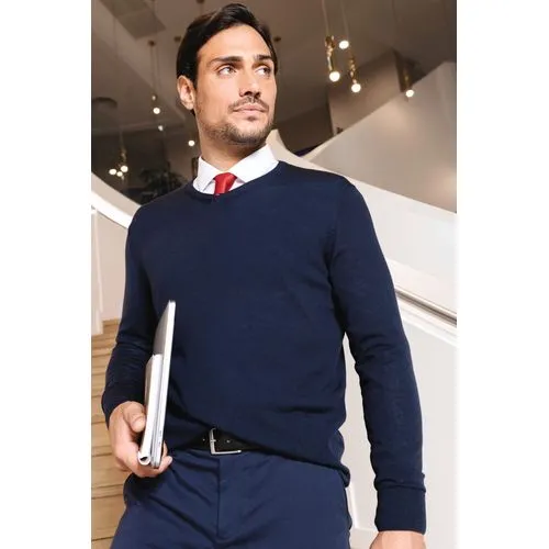 Pull Mérinos col V homme 13 Pull Mérinos col V homme