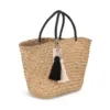 Panier shopping en paille 1 Panier shopping en paille