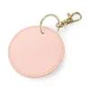 Porte-clés rond rose doux 1 Porte-clés rond
