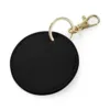 Porte-clés rond noir 1 Porte-clés rond
