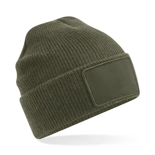 Bonnet Thinsulate™ avec patch amovible vert militaire 1 Bonnet Thinsulate™ avec patch amovible