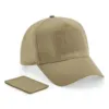 Casquette 5 panneaux avec patch amovible sable 1 Casquette 5 panneaux avec patch amovible