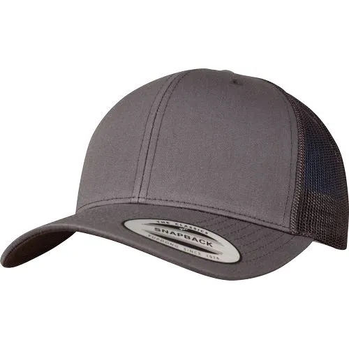 Casquette retro trucker gris foncé 3 Casquette retro trucker