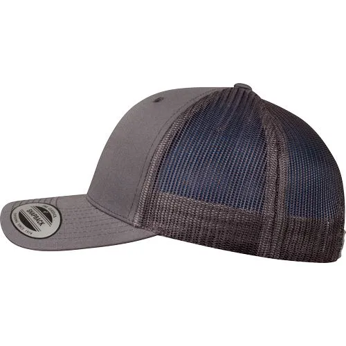 Casquette retro trucker gris foncé 4 Casquette retro trucker