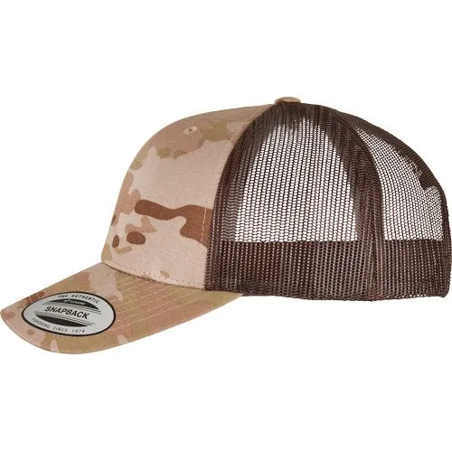 Casquette retro trucker multicam camouflage noir 4 Casquette retro trucker multicam
