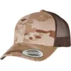Casquette retro trucker multicam camouflage noir 3 Casquette retro trucker multicam