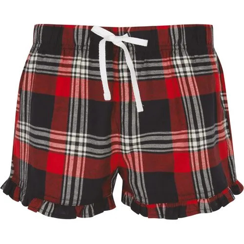 Short femme à motif tartan