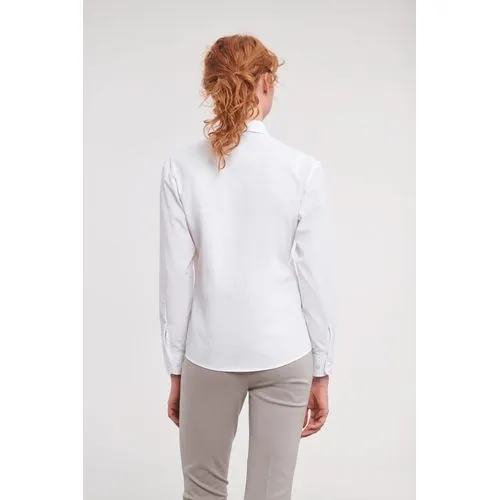 Chemise femme popeline polycoton manches longues