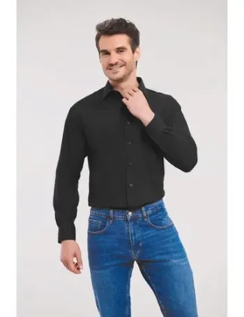 Chemise homme popeline polycoton manches longues 1 Chemise homme popeline polycoton manches longues