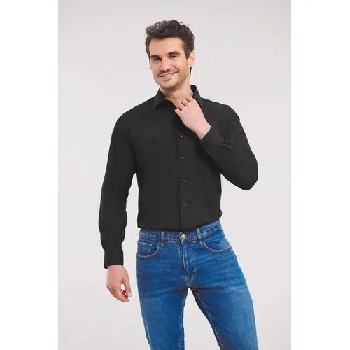 Chemise homme popeline polycoton manches longues 1 Chemise homme popeline polycoton manches longues